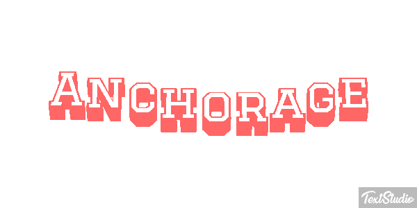 Anchorage Text effect