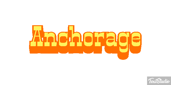 Anchorage Text effect