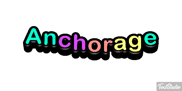 Anchorage Text effect