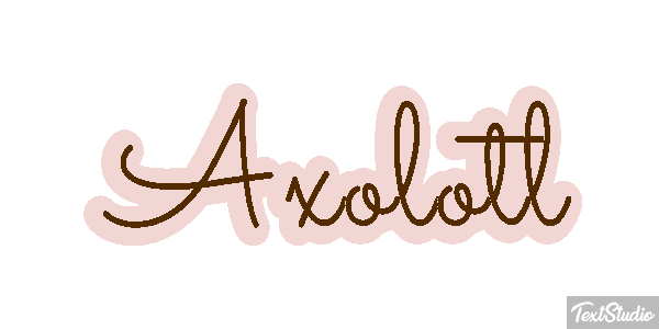 Axolotl Texteffekt