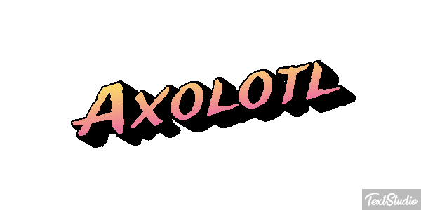 Axolotl Texteffekt