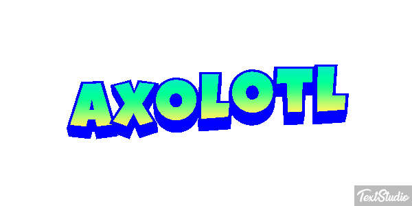 Axolotl Texteffekt