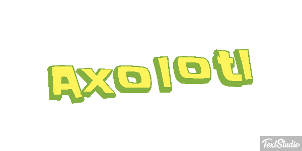 Axolotl Texteffekt