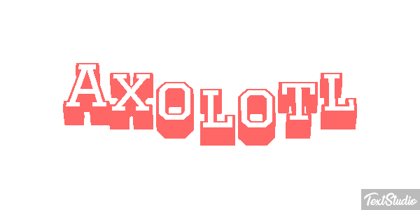 Axolotl Texteffekt