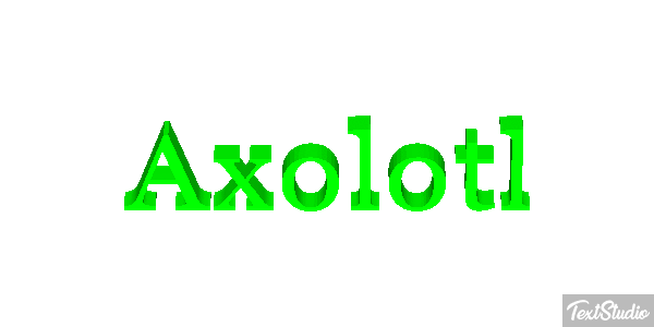 Axolotl Texteffekt