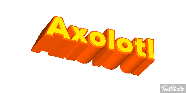 Axolotl Texteffekt