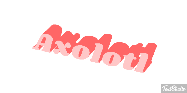Axolotl Texteffekt