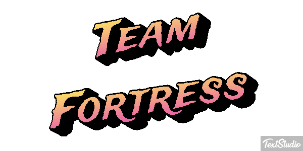 Team Fortress Efeito do texto