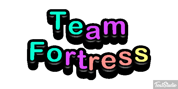 Team Fortress Efeito do texto