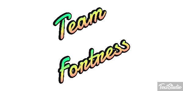 Team Fortress Efeito do texto