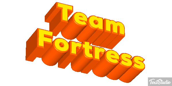 Team Fortress Efeito do texto