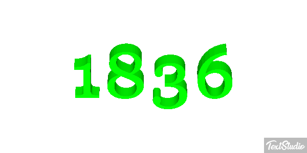1836 Texteffekt