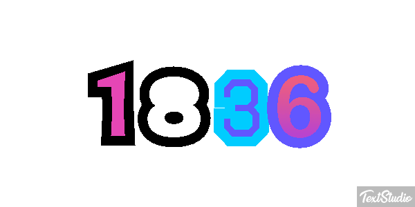 1836 Texteffekt