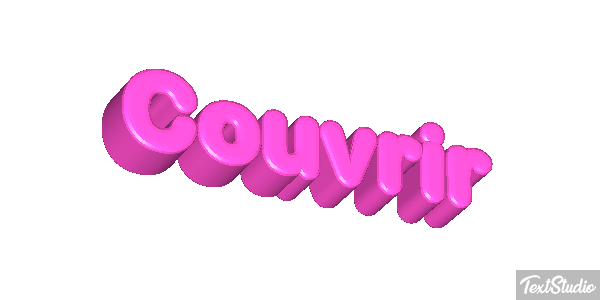 Couvrir テキスト効果