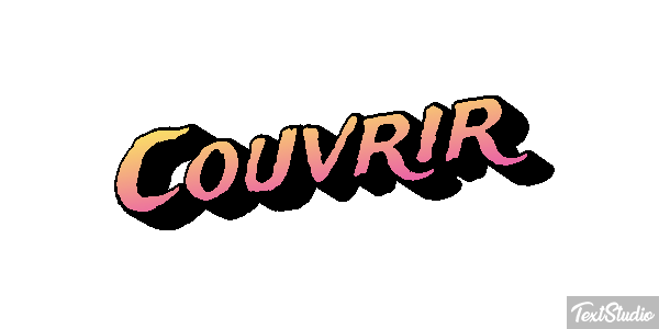 Couvrir テキスト効果