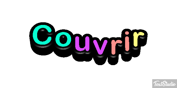 Couvrir テキスト効果