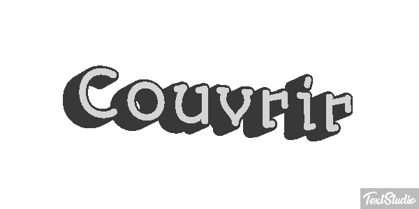 Couvrir テキスト効果