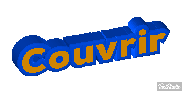 Couvrir テキスト効果