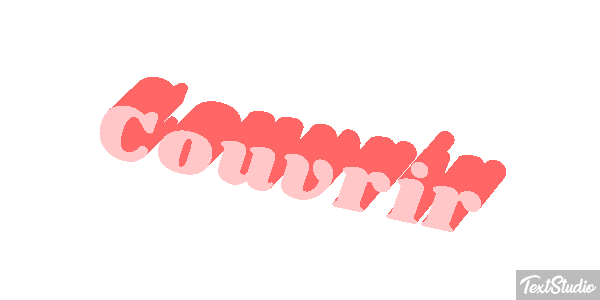 Couvrir テキスト効果