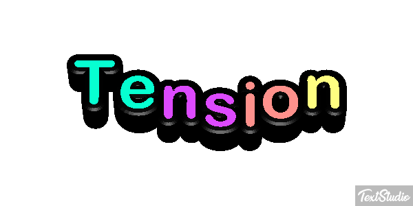 Tension Text effect