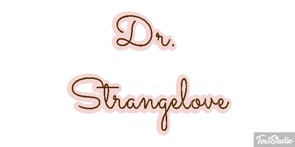 Dr. Strangelove Текстовый эффект