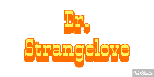 Dr. Strangelove Текстовый эффект