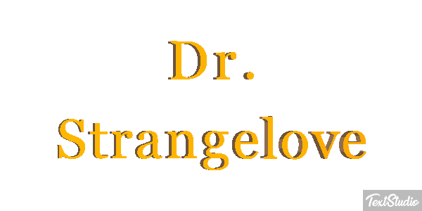 Dr. Strangelove Текстовый эффект