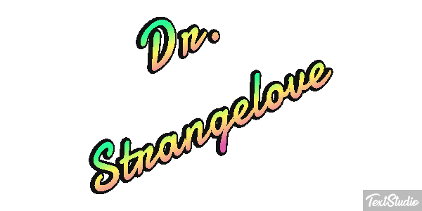 Dr. Strangelove Текстовый эффект