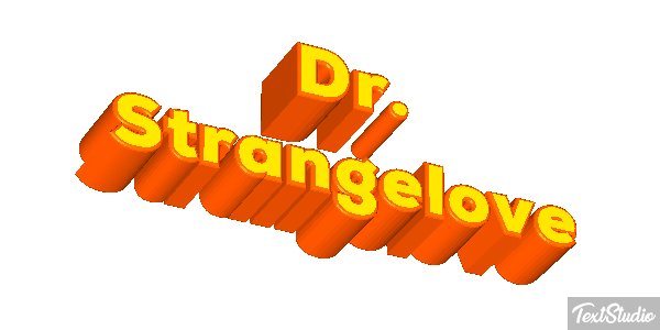 Dr. Strangelove Текстовый эффект