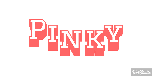 Pinky Text effect