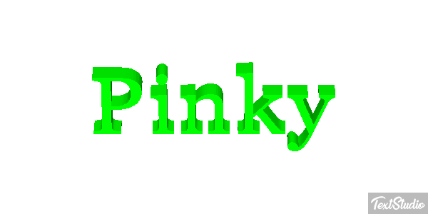 Pinky Text effect