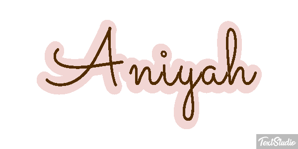 Aniyah Text effect