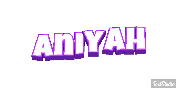 Aniyah Text effect