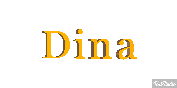Dina Effetto testo