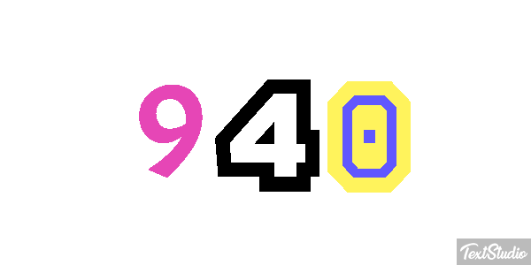 940 Effetto testo