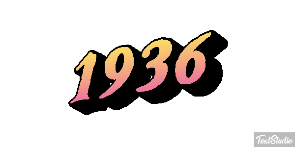 1936 Efecto de texto