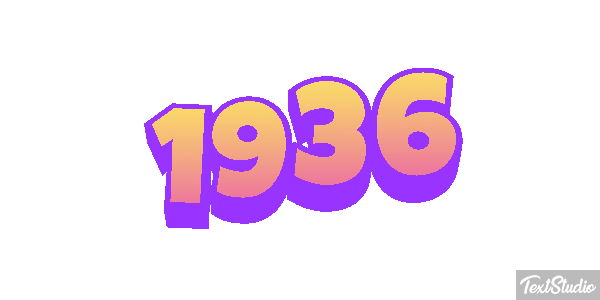 1936 Efecto de texto