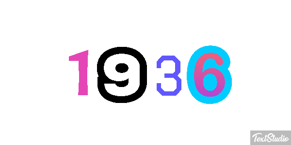 1936 Efecto de texto