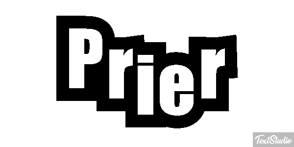 Prier Effet de texte