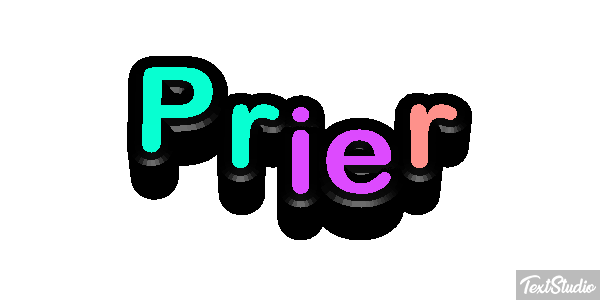 Prier Effet de texte