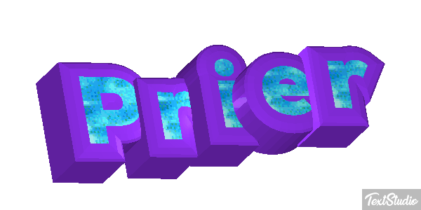 Prier Effet de texte