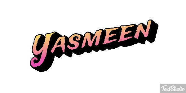 Yasmeen Text effect