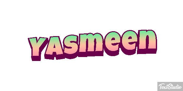 Yasmeen Text effect