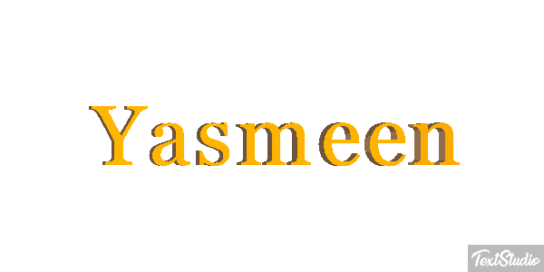 Yasmeen Text effect