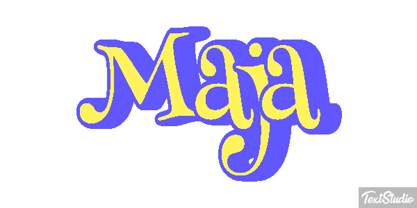 Maja Tekst effect