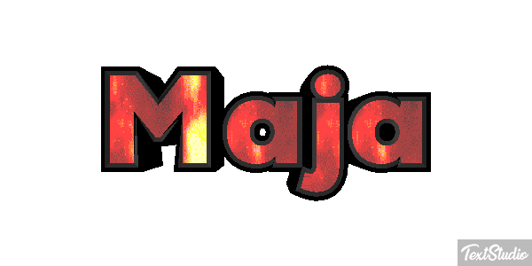 Maja Tekst effect