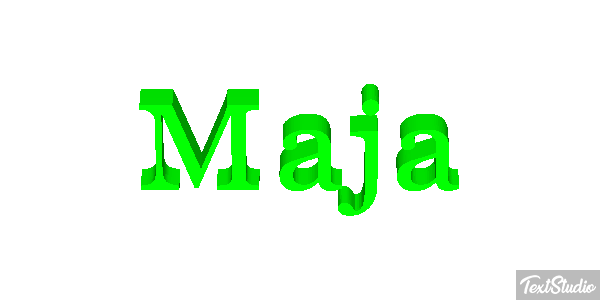 Maja Tekst effect