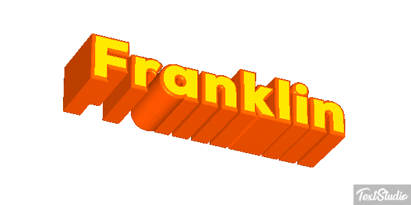 Franklin Text effect