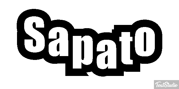Sapato Текстовый эффект