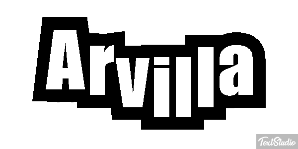 Arvilla Text effect